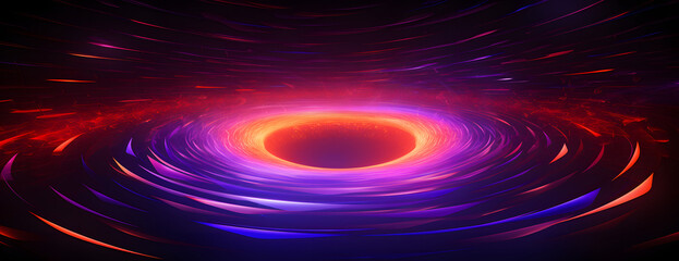 Naklejka premium Neon light storm background.