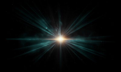 Fototapeta premium Light flare Glowing light explodes Light effect ray shining sun bright flash Special lens flare
