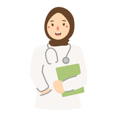 hand drawn national doctor's day illustration