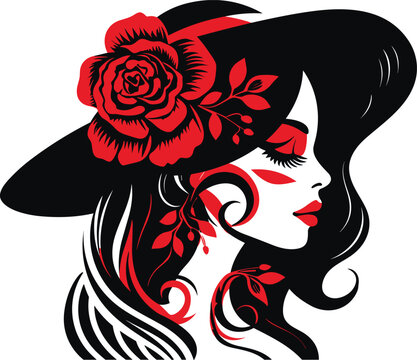 beautiful cinco de mayo mexican woman vector illustration