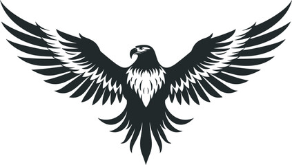 vintage eagle vector illustration for logos, tattoos, stickers, t-shirt designs, hats