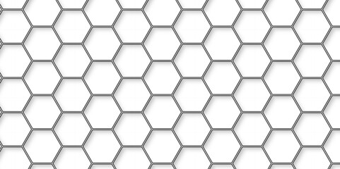 Abstract 3d hexagons white Hexagonal Background. Luxury White Pattern. Vector Illustration. 3D Futuristic abstract honeycomb mosaic white background. geometric mesh cell texture.