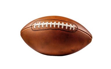 Beautiful Image of Throw Brown Football Isolated on Transparent Background PNG.