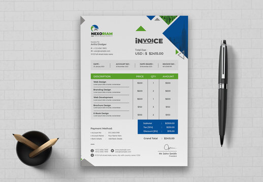 Business Invoice Layout