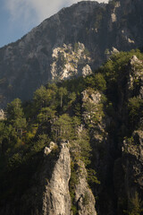 Albanian Alps in Theth Valley at sunrise