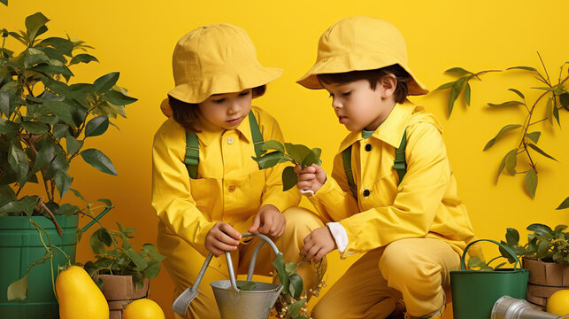 gardening classes for kids design backdrop 
