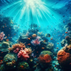 Obraz na płótnie Canvas underwater scene 