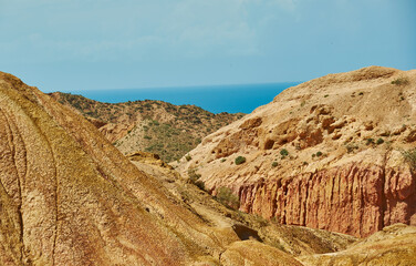 Fairy Tale Canyon, Kyrgyzstan.Central Asia