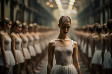 Ballerinas at the repetition 
