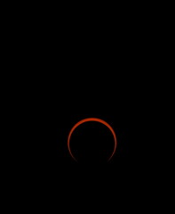 Annular solar eclipse and ring of fire from Albuquerque, New Mexico on October 14, 2023