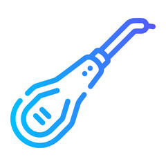 Naklejka premium dental irrigator Line Gradient Icon