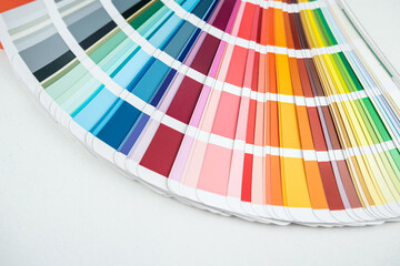 palette of color isolated on white background