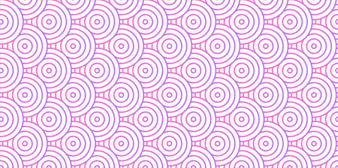 Seamless geometric ocean spiral pattern and abstract circle wave lines. pink seamless tile stripe geomatics overlapping create retro square line backdrop pattern background. Overlapping Pattern.