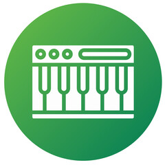 Piano Vector Icon Design Illustration