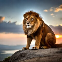 lion in the wild