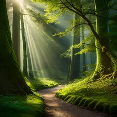 forest in the morning