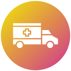 Ambulance Vector Icon Design Illustration