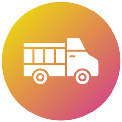 Pickup Truck Vector Icon Design Illustration