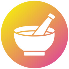 Mortar Vector Icon Design Illustration