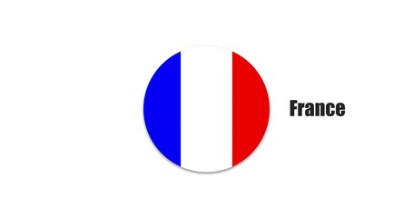 France flag, Western Europe	
