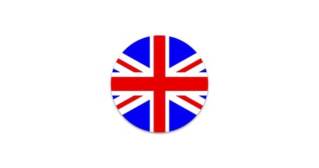 Great Britain flag icon, Western Europe