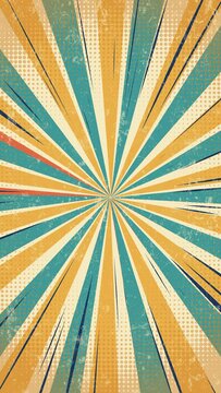 Animated retro pop art background
