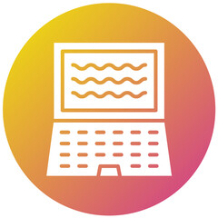 Laptop Vector Icon Design Illustration