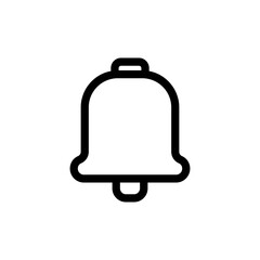 Bell line icon vector design template and ilustration with editable stroke