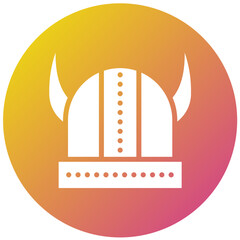 Viking helmet Vector Icon Design Illustration