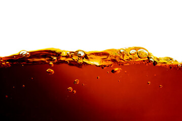 cola water splash isolated