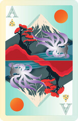 The Nine-Tailed Fox themed cards were drawn by me using Adobe Illustrator software. Nine-Tailed Fox in Japanese culture You are a mythical and beautiful character