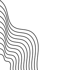 Abstract Wave Line Corner