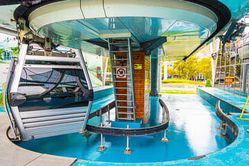 Upper station of the cable car in Tbilisi