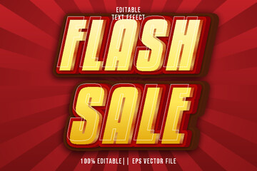 Flash Sale Editable Text Effect 3D Gradient Style