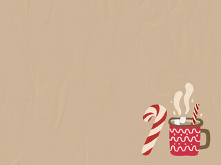 Brush texture christmas design for background.