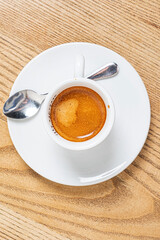 cup of coffee, top view