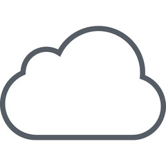 Cloud storage icon symbol vector image. Illustration of the database server hosting cloud system digital design image