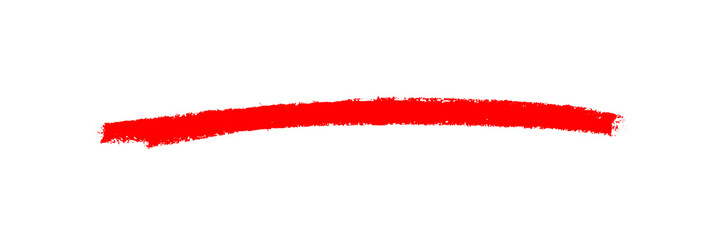 Rote Pinsellinie oder Banner als Markierung