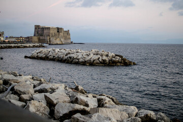 Napoli, lungomare e Castel dell'Ovo