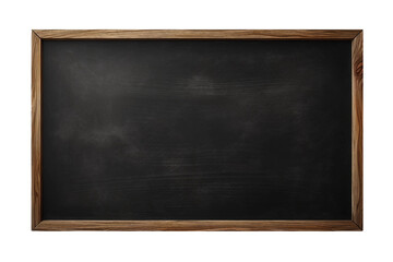 Plain Blackboard Surface for Teaching Isolated on Transparent Background