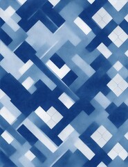 atterns art,Ocean&Weave,Dark Blue,White,Casual,Easy on the eyes,Generative ai illustration