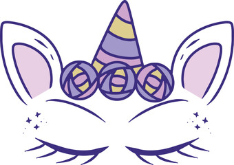 Cute Unicorn Illustration