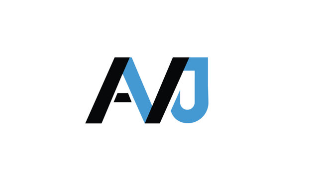 AVJ letter logo design with white background in illustrator, Letter Initial Logo Design Template Vector Illustration.
