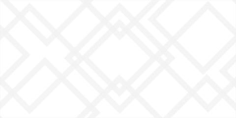 White geometric abstract background with rhombus in sunlight with strict light shadows as pattern .Seamless abstract technology line triangle diamond square background.