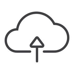 Cloud storage icon symbol vector image. Illustration of the database server hosting cloud system digital design image