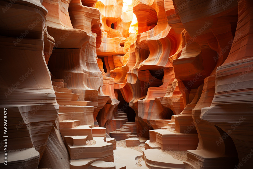 Leinwandbilder this image of petra embraces abstract and geometric aesthetics, portraying the rock-cut structures i