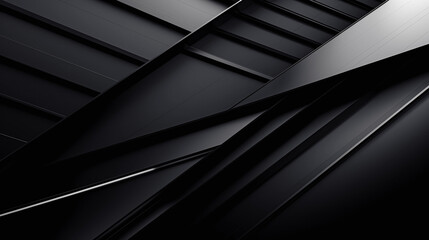 Abstract Minimalist Architecture Background or Wallpaper in Black