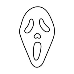 The Scream Vector Design on White Background