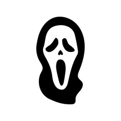 Scream Mask Vector Design on White Background