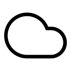 Cloud storage icon symbol vector image. Illustration of the database server hosting cloud system digital design image